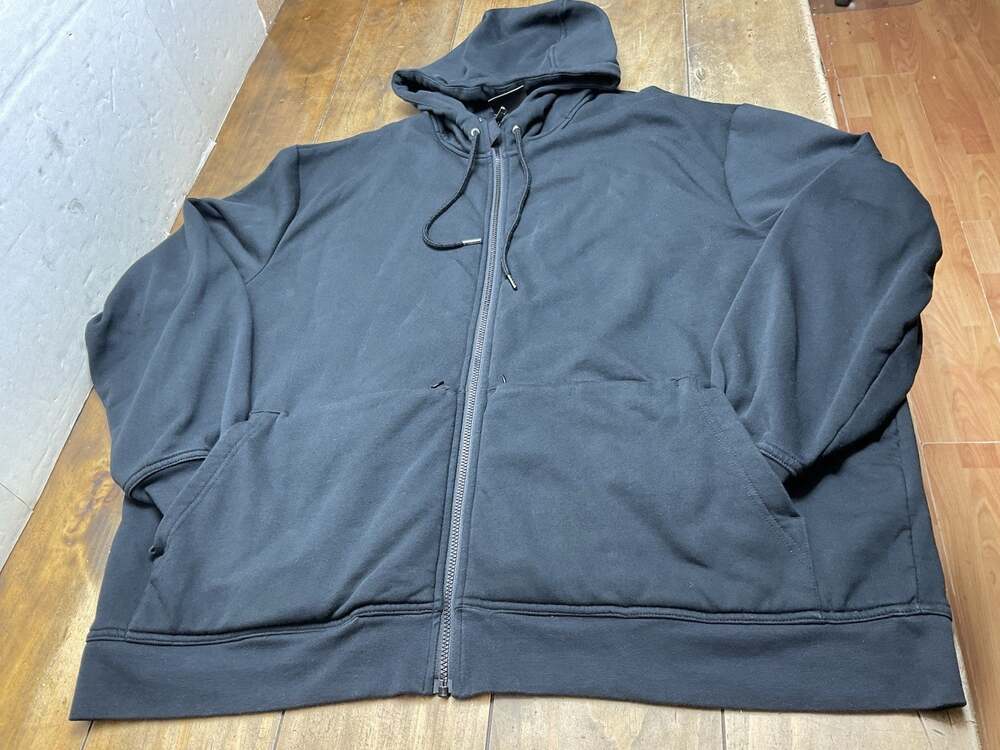 Scottevest Travel Tech Hoodie Mens 3XL Black Full Zip Fleece Sweatshirt Outdoor